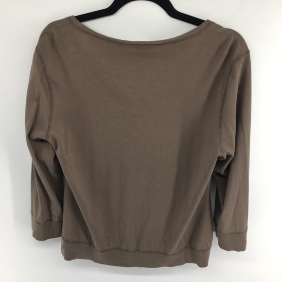 True Grit Tan Button Down Top - Picture 2 of 9